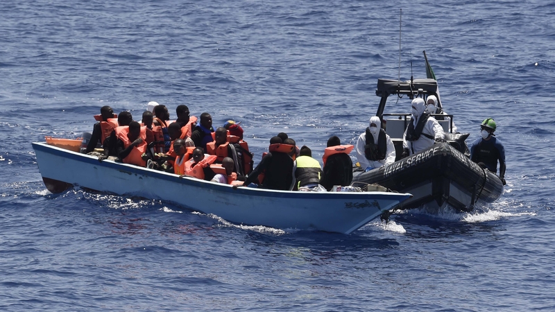 There are now approximately 519 migrants on board LÉ Eithne (Pic: Irish Defence Forces)