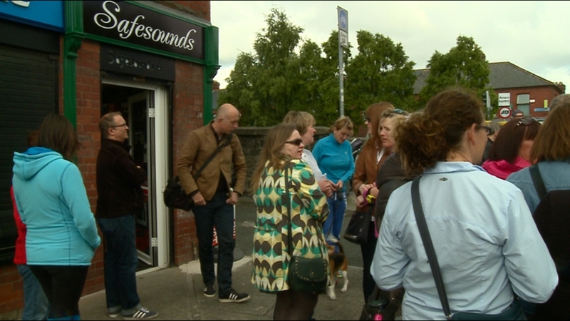 A protest was held recently over plans to open a sex shop near a school in Drumcondra in Dublin