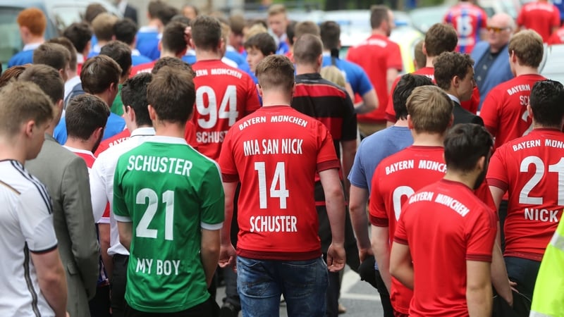 Friends and family attended the funeral of Niccolai Schuster in Dublin today