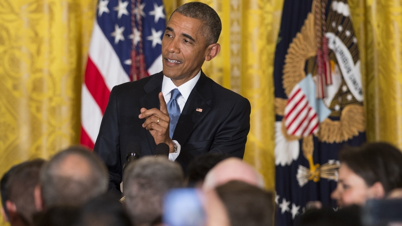 The heckler said she was shouting for the president to release LGBTQ immigrants from detention and stop deportations