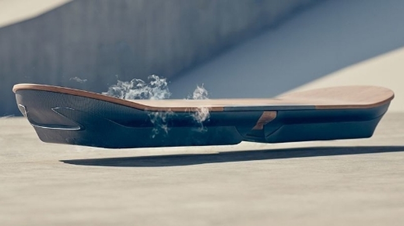 Lexus claims Slide uses liquid nitrogen cooled superconductors and permanent magnets to achieve frictionless movement