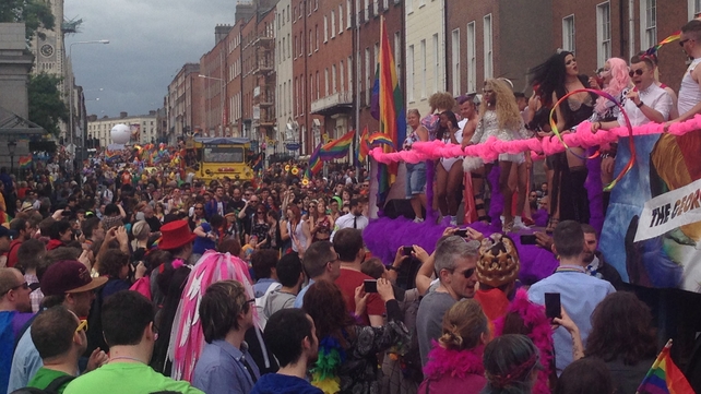 The parade began at the Garden of Remembrance at Parnell Square and finished at Merrion Square