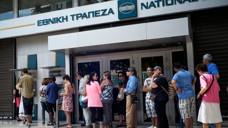 The banks have been closed for three weeks