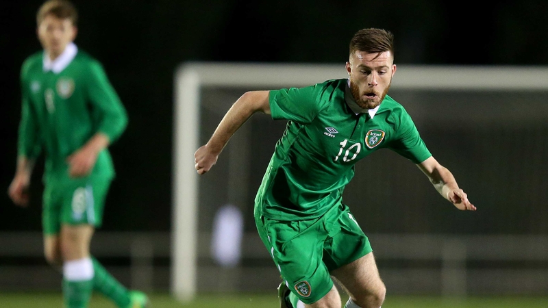 Jack Byrne in action for the Ireland Under 21s