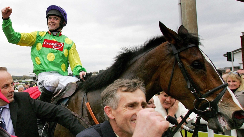 Ruby Walsh on Kauto Star after winning the Cheltenham Gold Cup in 2007