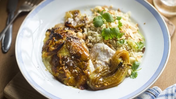 Baked Indian Spiced Yoghurt Chicken with Cardamom,
