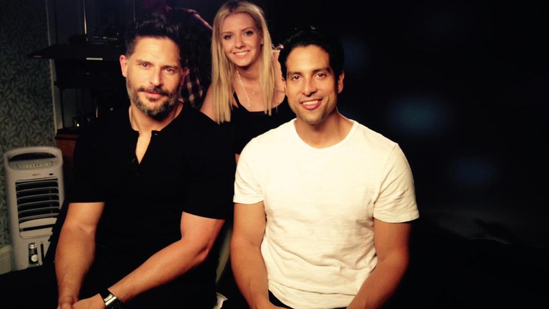 Laura Delaney with Joe Manganiello and Adam Rodriguez