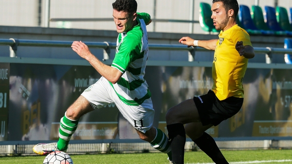 Kieran Waters bursts past David Soares