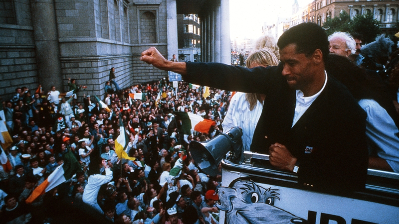 Paul McGrath: 'We thought the Italians would buy all the tickets but when we walked out in the stadium it was a sea of green white and orange.'