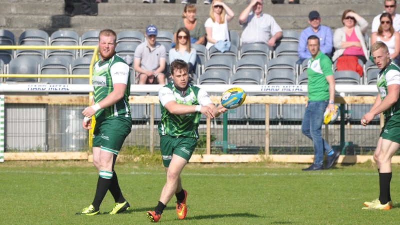 Connor Phillips passes for Ireland during their game against Scotland (Picture: Ben Heath)