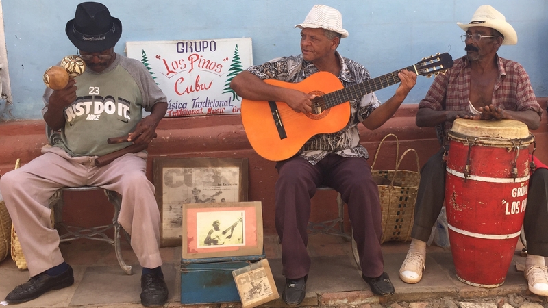 Musicians on the streets of Trinidad