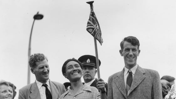 Colonel John Hunt, Tenzing Norgay, and Edmund Hillary