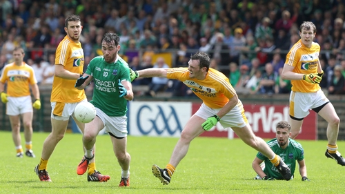 Barry Mulrone of Fermanagh and James Lavery of Antrim