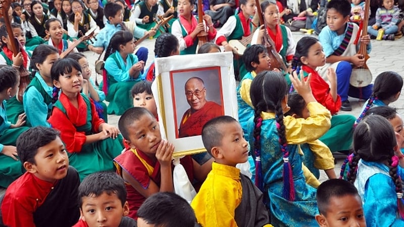 Hundreds of followers celebrated the Dalai Lama's 80th birthday in India