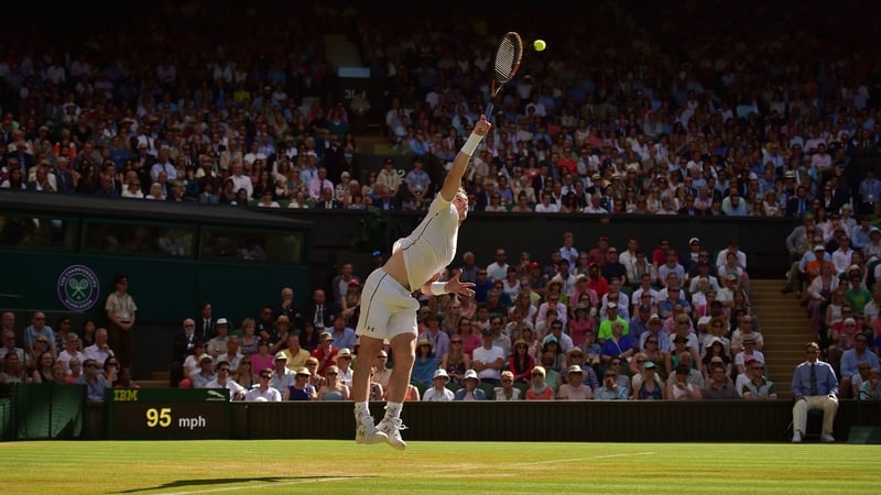 Andy Murray served eight aces to Ivo Karlovic's incredible tally of 29 in their fourth-round match