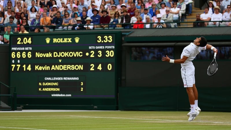 Novak Djokovic came from two sets down to beat Kevin Anderson