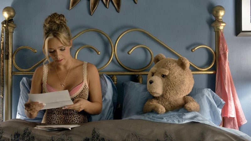 Tami-Lyn (Jessica Barth) and Ted's marriage is on the rocks in Ted 2