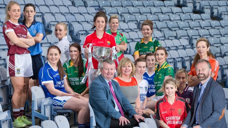 The captains pictured at the launch at Croke Park