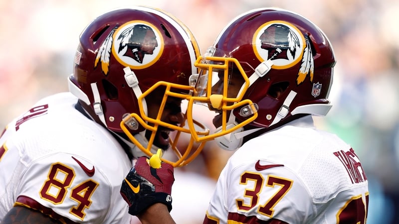 The Washington Redskins carry images of Native Americans on their strips