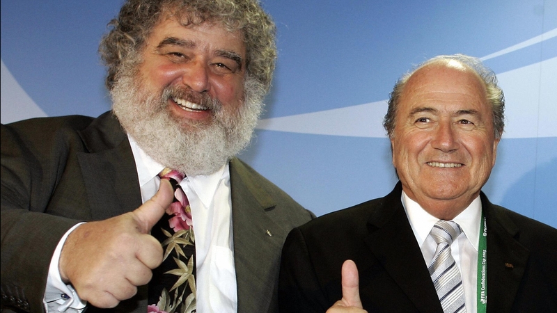 Chuck Blazer (left) with Sepp Blatter - he died on Wednesday aged 72