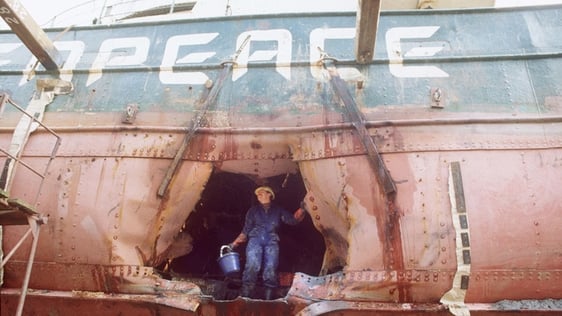 Greenpeace Rainbow Warrior ship copyright Getty Images.