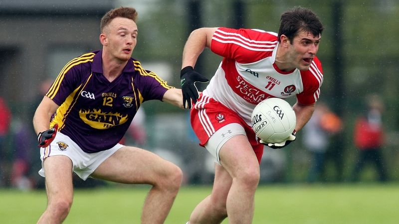 Derry's Mark Lynch and Wexford's Kieran Butler