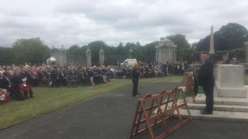 Wreaths were laid at the memorial