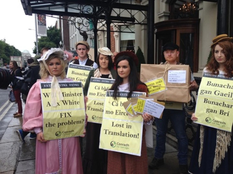 Agóidithe Chonradh na Gaeilge ag cur in aghaidh bunachar lochtach Gaeilge i mbunú Eircode