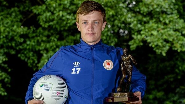 Chris Forrester picks up this third player of the month award