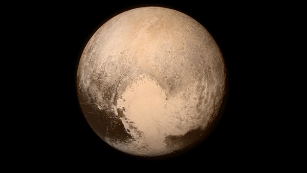 This picture, released yesterday, was taken as New Horizons approached the dwarf-planet (Pic: NASA/JHUAPL)