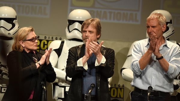 Hamill (centre) said even a dark side turn for Luke was "possible"