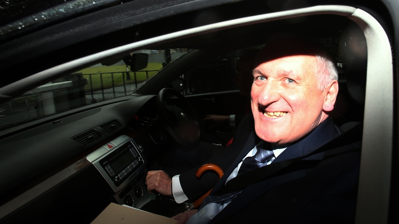 Former taoiseach Bertie Ahern arriving at the banking inquiry