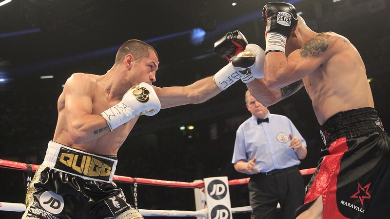 Scott Quigg knocked out Kiko Martinez in round two