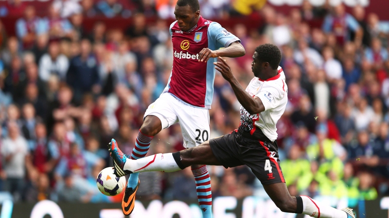 Kolo Toure (r) is a fan of Benteke