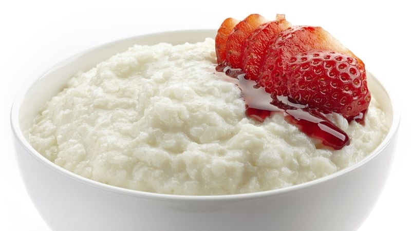 Porridge with Hazelnuts and Strawberry Jam