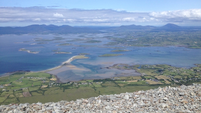 The view of Clew Bay from atop The Reek - Croagh Patrick, Co Mayo (Pic: Siobhan McCoy)