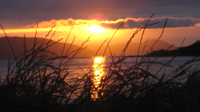 Sunset over Lough Swilly, taken by 11-year-old Aisling McNelis