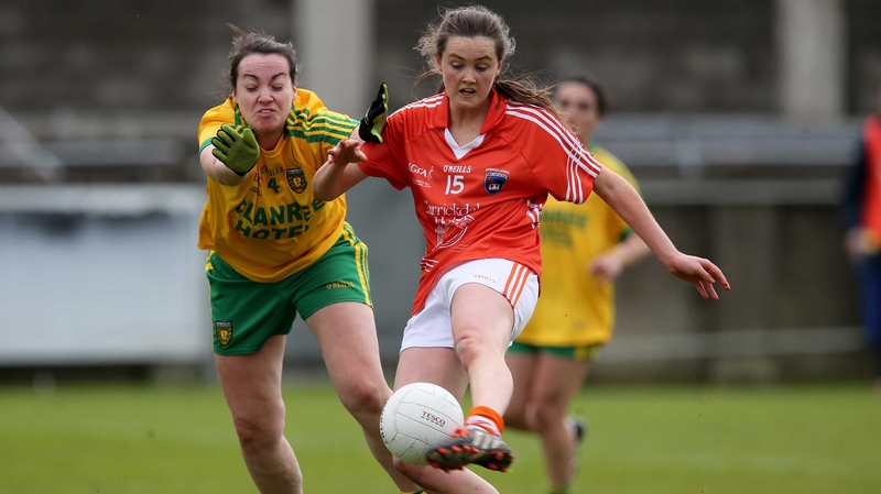 Aimee Makin in action for Armagh