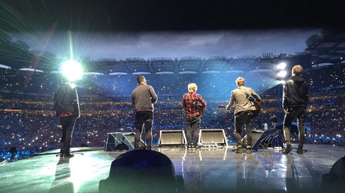 Ed Sheeran was joined on stage by Irish group Kodaline