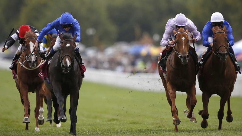Toormore (second from left) en route to landing the Lennox Stakes at Goodwood this afternoon
