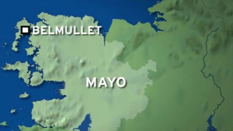 The accident happened on a farm at Ballinaboy, a short distance from Belmullet