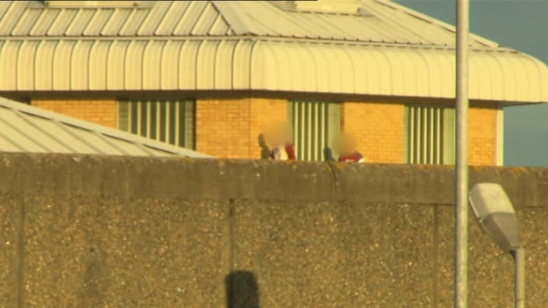Two inmates who climbed on the roof remain there and, according to prison sources, have caused a significant amount of damage