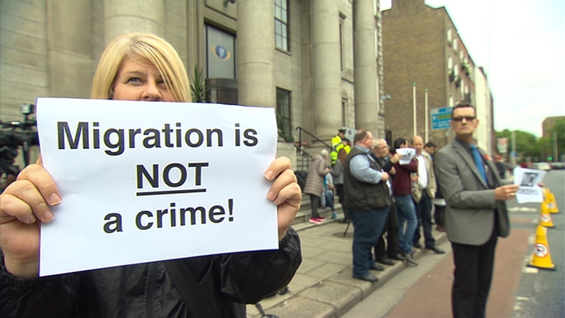 Rally organisers say the man should not be in prison but instead in the asylum seeker process