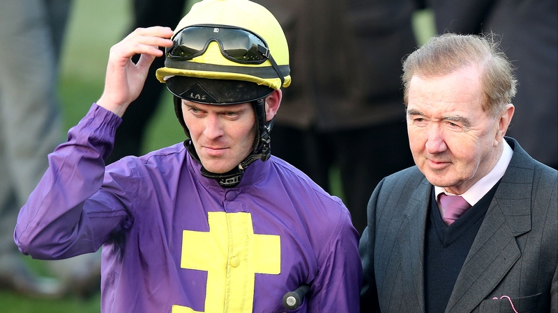 Robbie McNamara pictured with trainer Dermot Weld last year