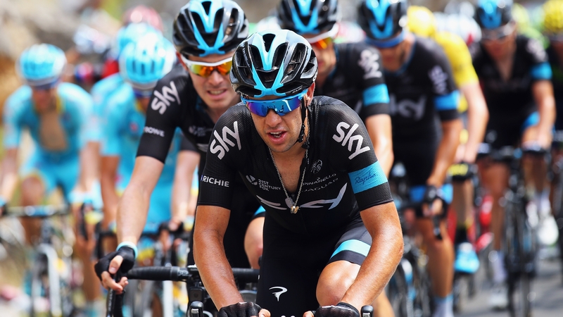Richie Porte leads Team Sky during the Tour de France