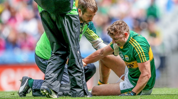James O'Donoghue was forced off with a shoulder injury