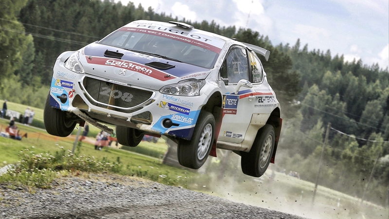 Craig Breen in his Peugeot