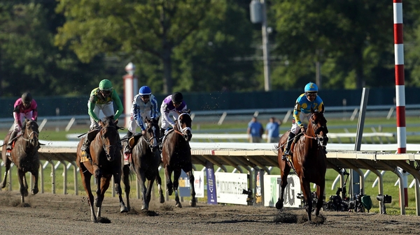 American Pharoah was heavily eased in the closing stage of the Haskell by Victor Espinoza