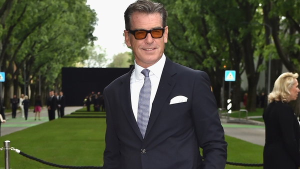 Pierce Brosnan is warming up his vocal cords ahead of Mamma Mia 2