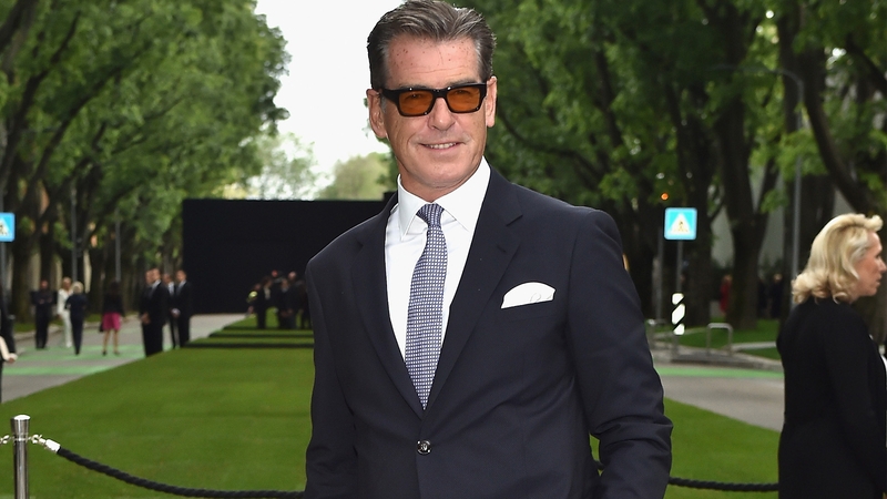 Pierce Brosnan and Michael Campbell shooting adaptation of Across the River and Into the Trees